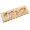 Wooden Mooncake Mold Pastry Mold Bean Paste Cake Baking Tools Chinese Money Fish 40g