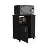 Lower Microwave Cabinet Kit, Black Wengue Finish