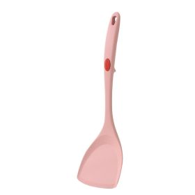 1pc Household Silicone Spatula Resistant To High Temperature Non-stick Pan Special Cooking Shovel Food Grade Does Not Hurt The Pot Silicone Spatula (Color: Pink Silicone Spatula)