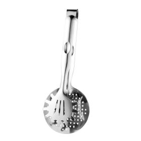 1pc Stainless Steel Fried Clip; Fried Fish Barbecue Steak Drain Food Clip (Items: Stainless Steel Frying Tongs)