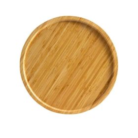 Elegant Life Bamboo Tray Tea Cup Barbecue Tray (Color: Natural, size: 30 cm)