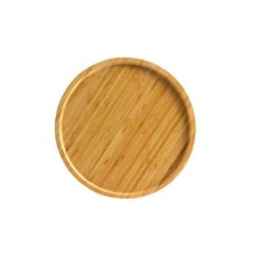 Elegant Life Bamboo Tray Tea Cup Barbecue Tray (Color: Natural, size: 10 cm)