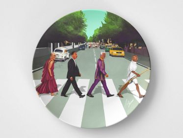 Come Together // 10" Round Plate // Peaceful Unity Gift Idea (Set: Set of 4)