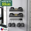 Strong Magnetic Spice Rack with 8 Hooks Fridge Oven Microwave Magnetic Storage Shelves Seasoning Holder