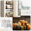 Strong Magnetic Spice Rack with 8 Hooks Fridge Oven Microwave Magnetic Storage Shelves Seasoning Holder