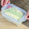 1/4pcs Multi-functional Airtight Plastic Storage Box; Refrigerator Storage Bowl; Microwave Heating Lunch Box; Food Storage Box; Airtight Box