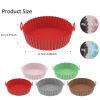 Air Fryer Silicone Baking Tray Reusable Basket Mat Non-Stick Round Microwave Pads Baking Mat Oven Air Fryer Liner